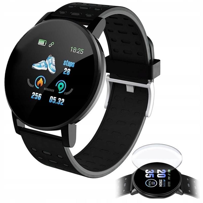 119s Plus Smartwatch - Black