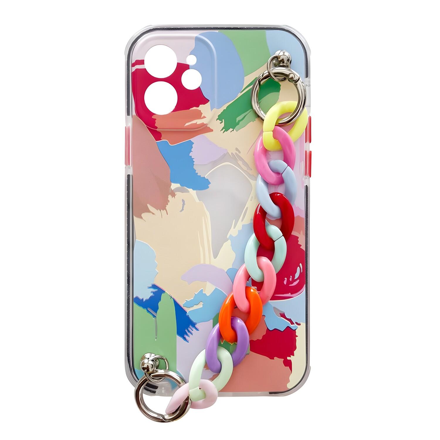 Silicone Chain Case for Apple iPhone X/iPhone XS - Multicolor 4