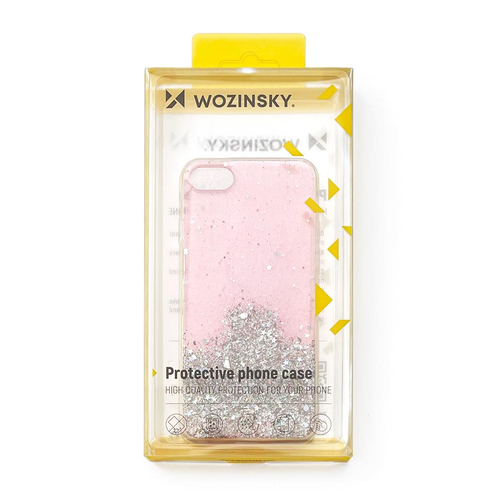 Wozinsky Star Glitter silicone case for Xiaomi Redmi Note 10S/Redmi Note 10 - Transparent