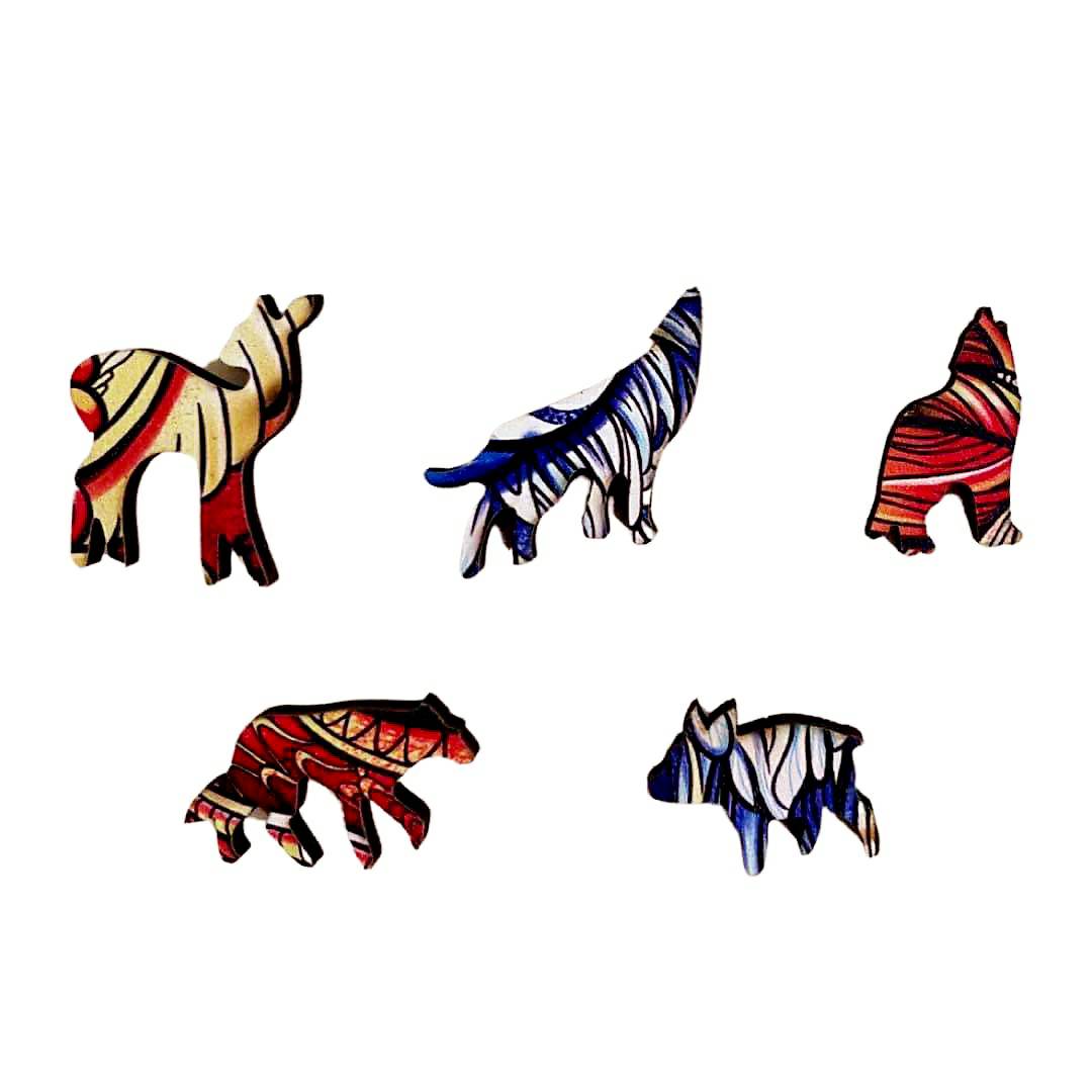 Wooden puzzle - Rooster/L