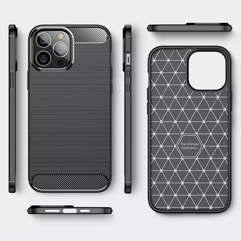 Carbon Shield TPU Case for Apple iPhone 14 - Dark blue