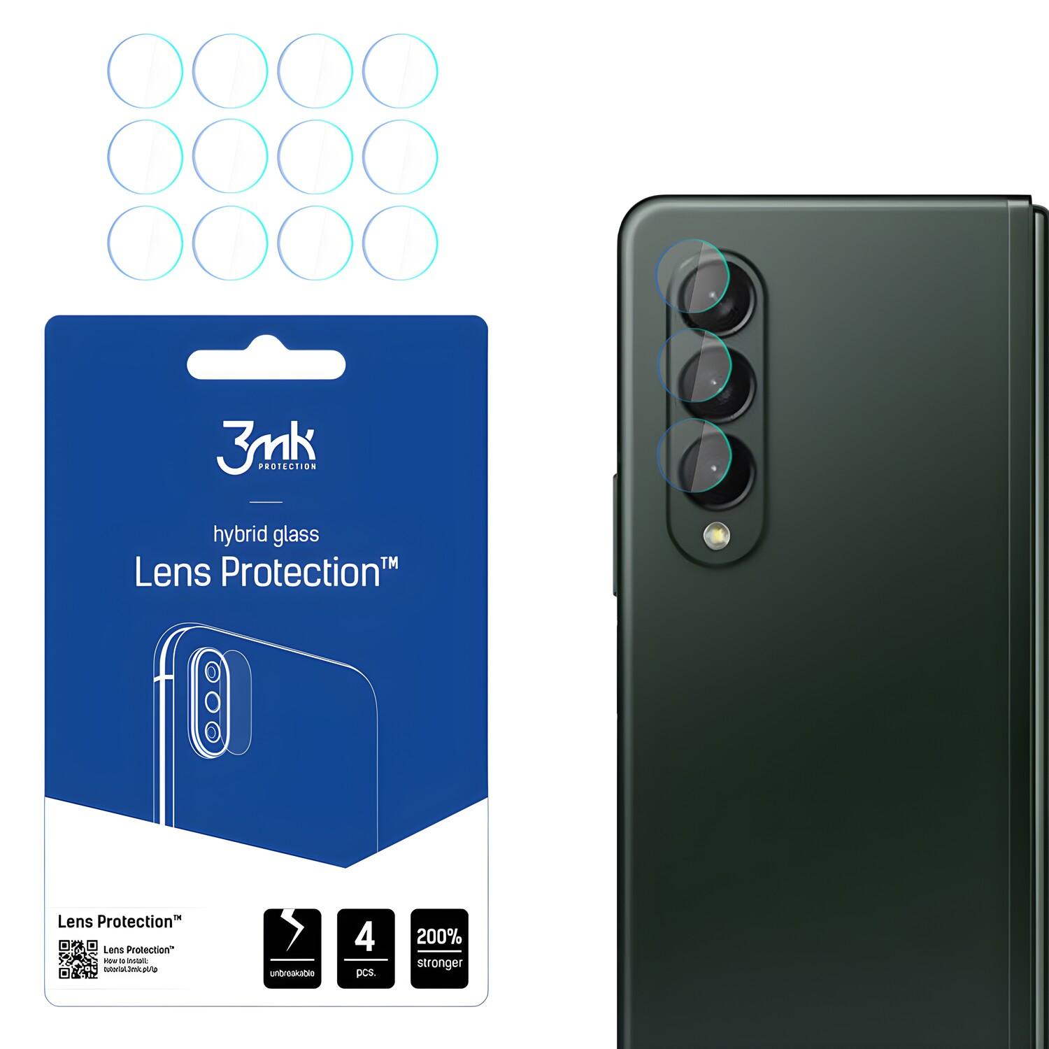 4x Camera glass 3mk for Samsung Galaxy Z Fold 3 - Transparent
