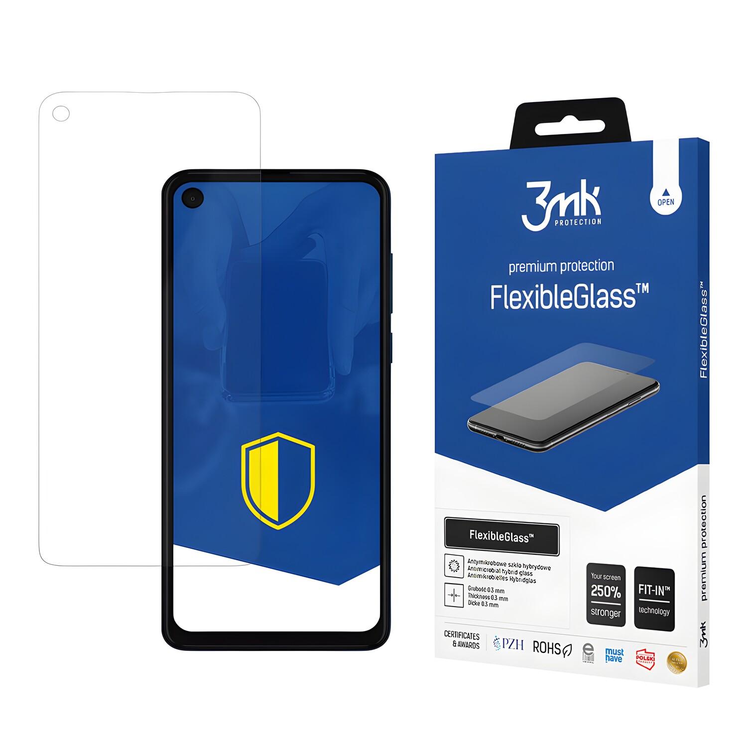 3mk Hybrid FlexibleGlass for Motorola One Vision - Transparent