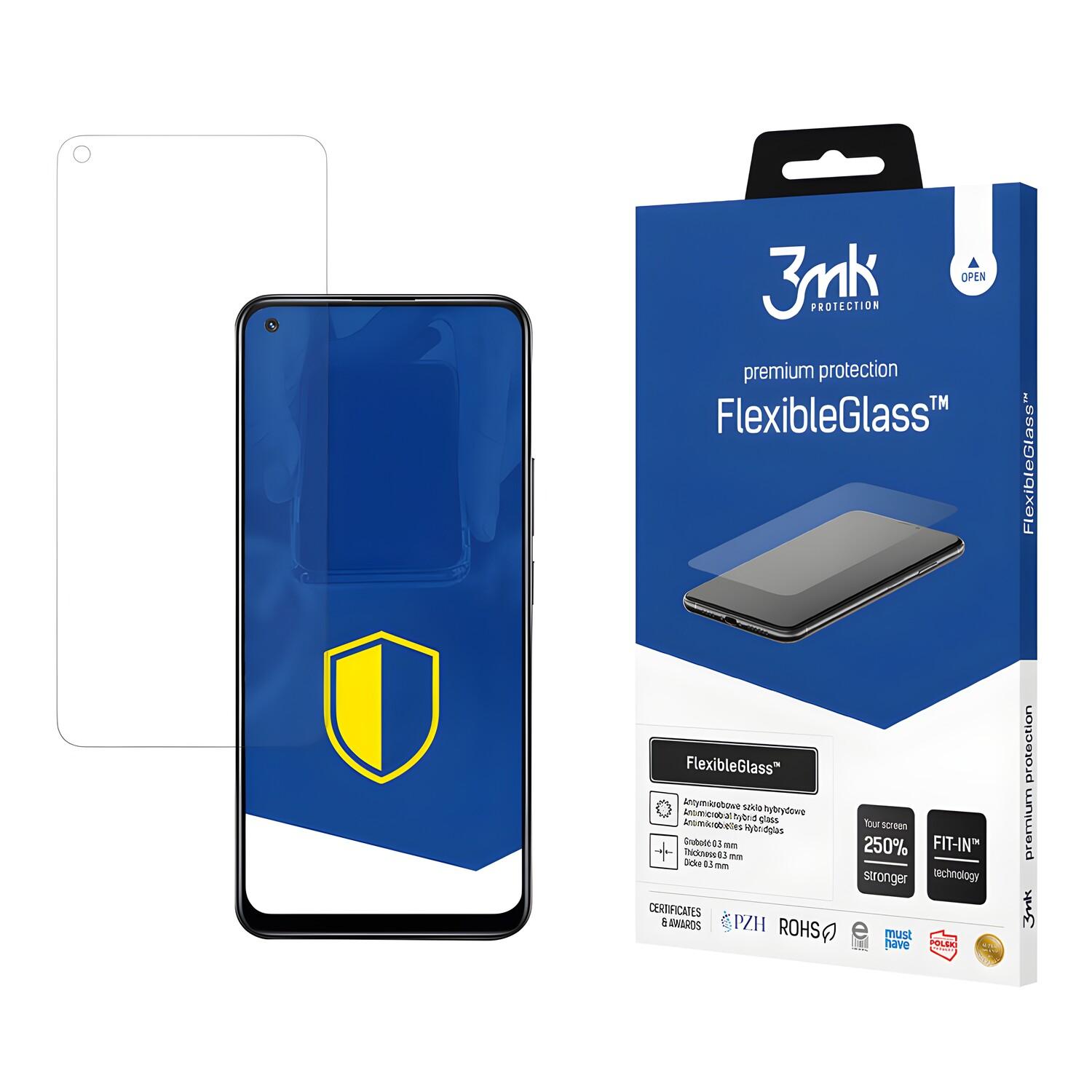 3mk Hybrid FlexibleGlass for Realme 8 5G - Transparent