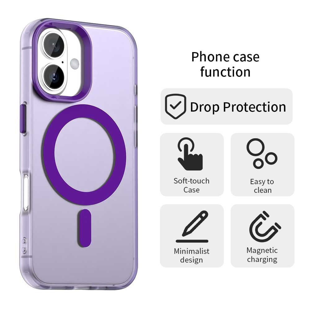 Techsuit - CandyCase MagSafe case for Apple iPhone 17 - Purple
