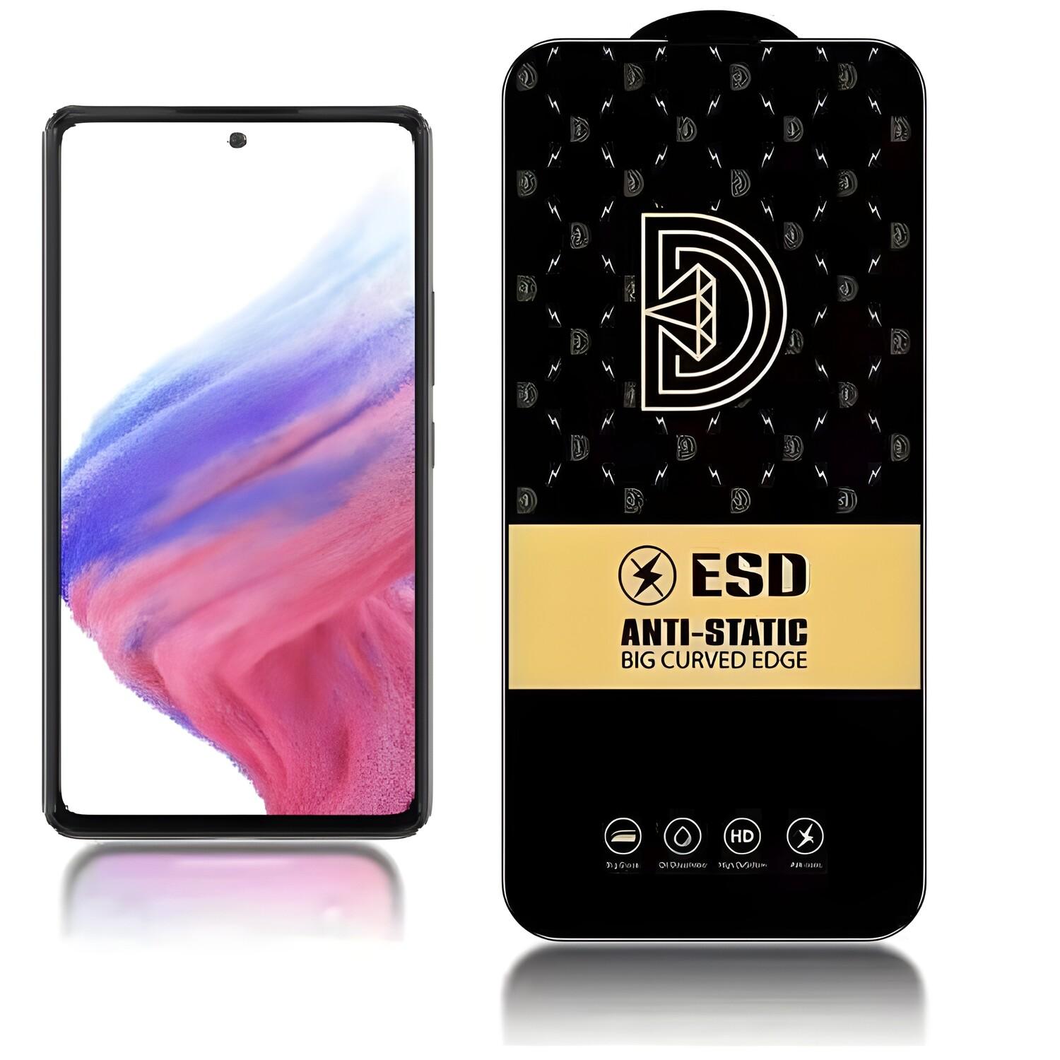 Diamond antistatic tempered glass for Samsung Galaxy A53 5G - Black