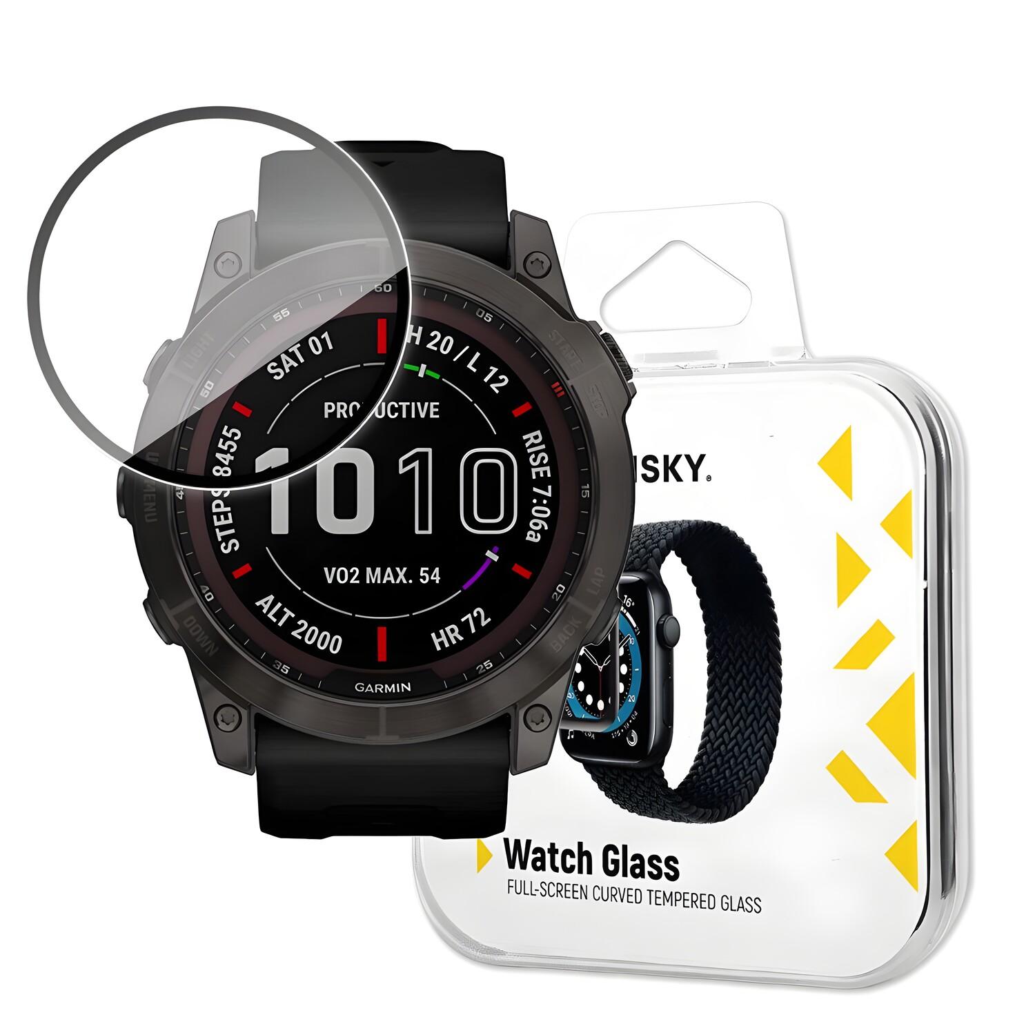 Wozinsky watch protective glass for Garmin Fenix 7 - Black