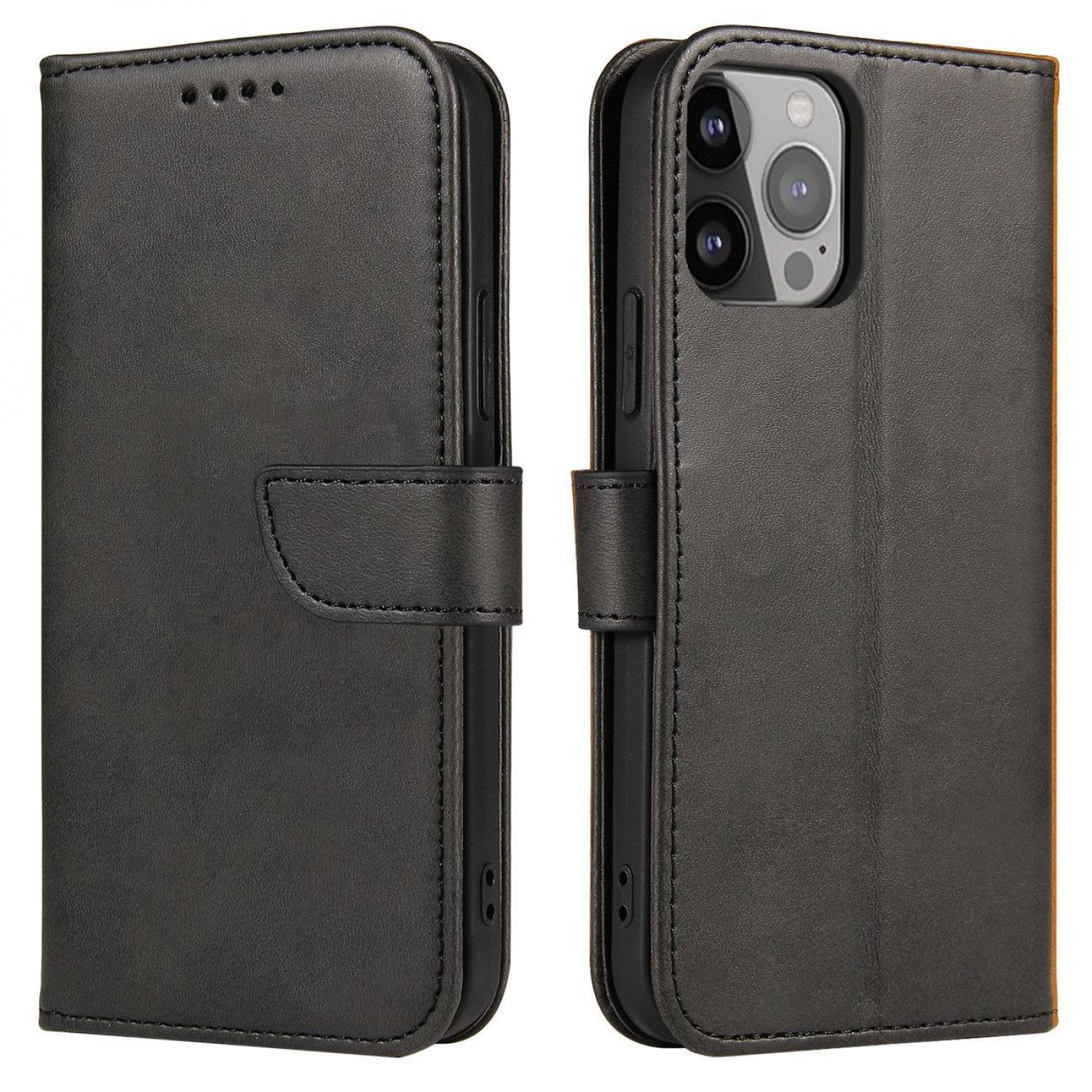 Elegant Magnetic Case for Xiaomi Redmi Note 12 4G - Black