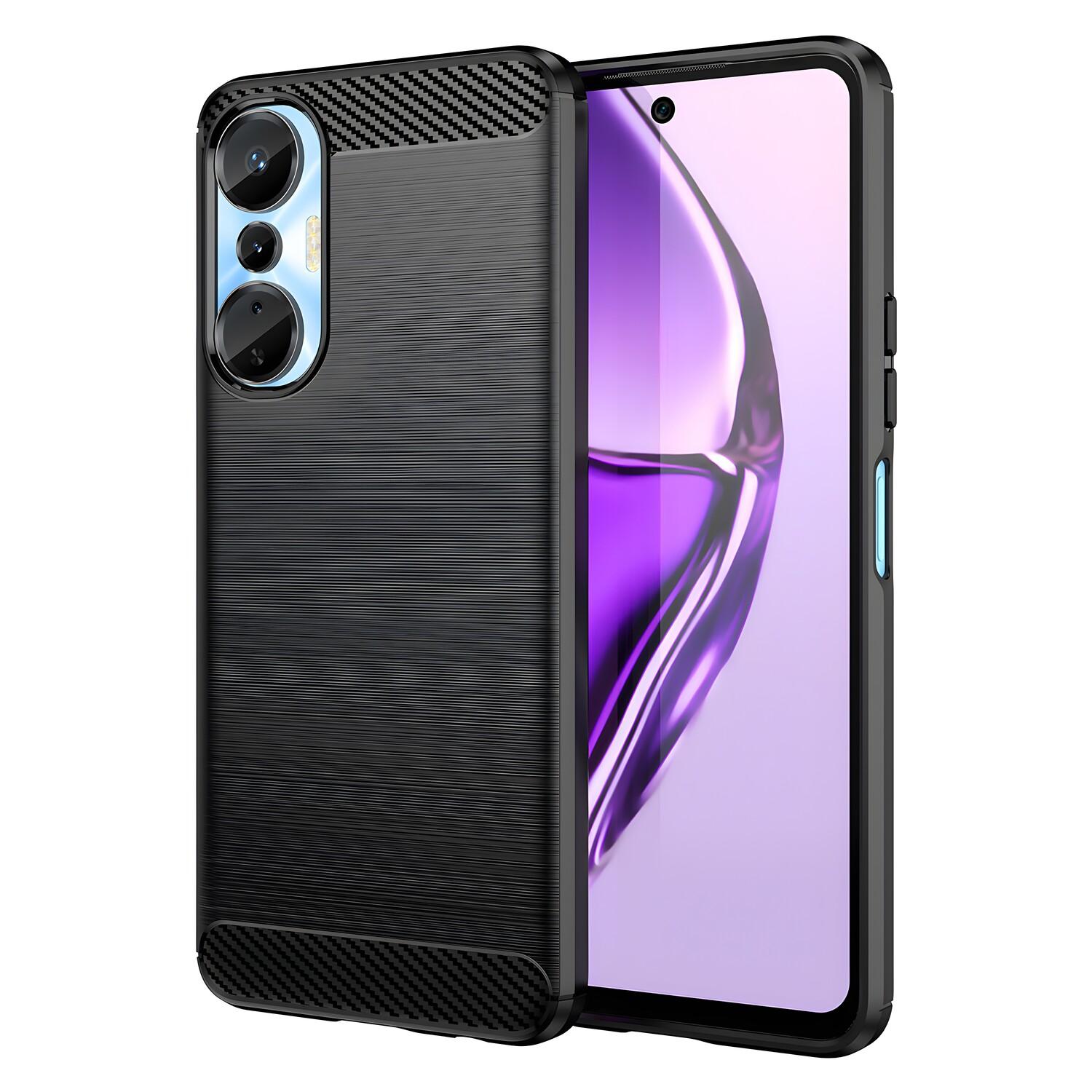 Carbon Shield TPU Case for Infinix Hot 11 - Black