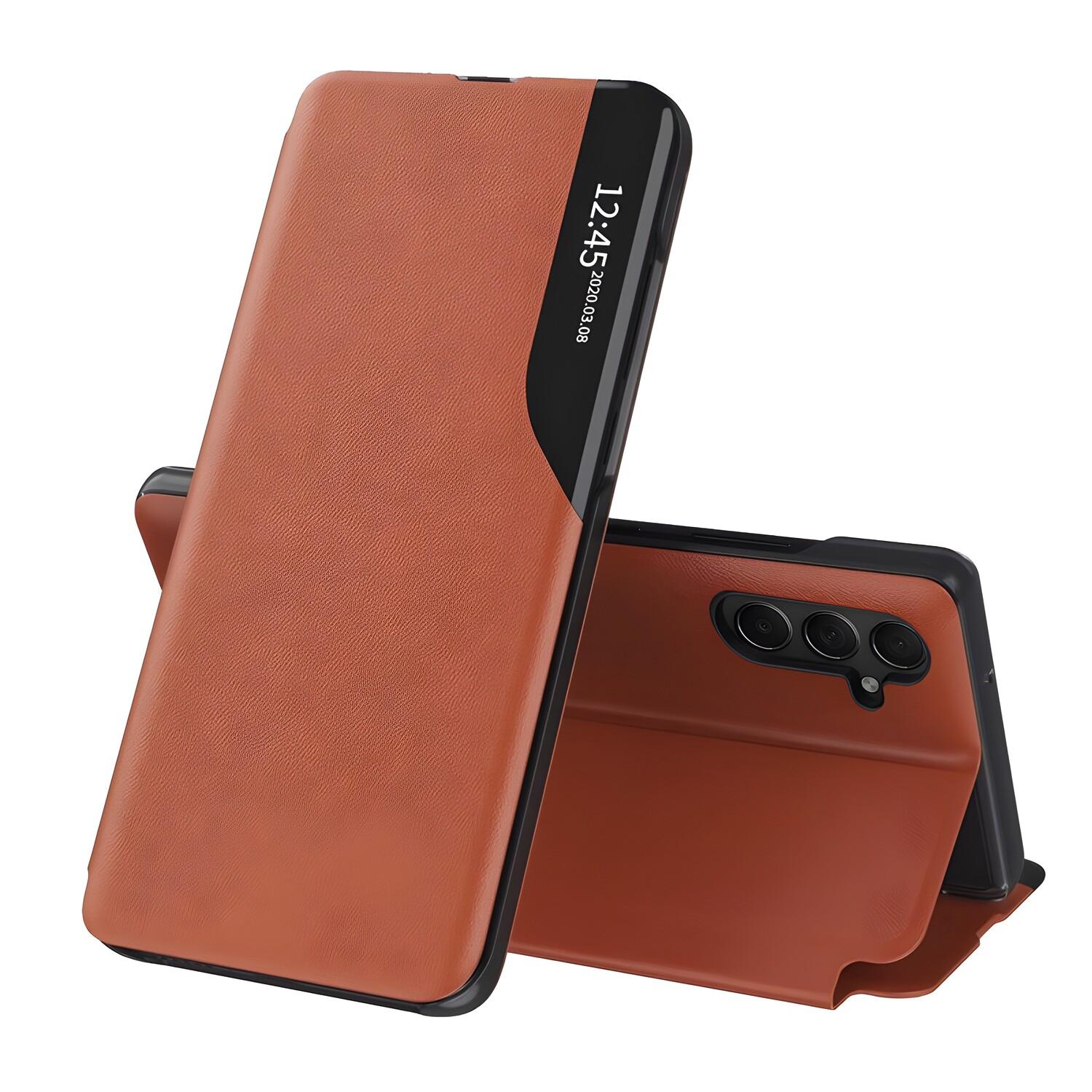 View Case elegant bookcase for Samsung Galaxy A25 5G - Orange