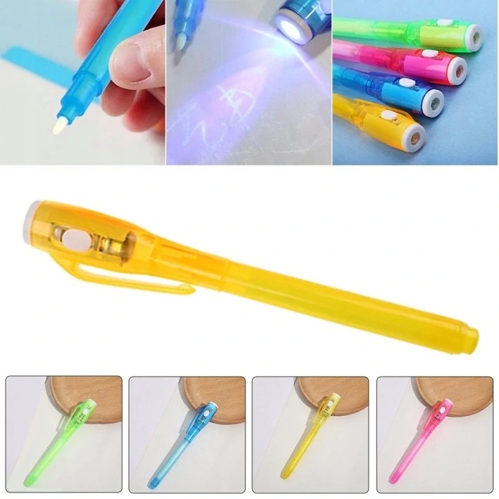 Pen with invisible ink - Yellow