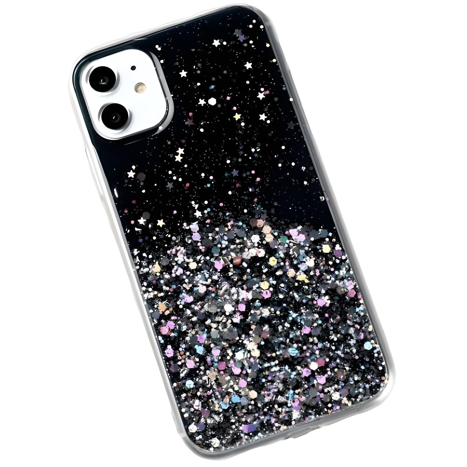 Wozinsky Star Glitter silicone case for Apple iPhone 11 - Black