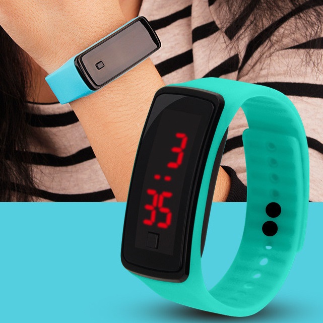 Electronic Silicone Watch - Grey