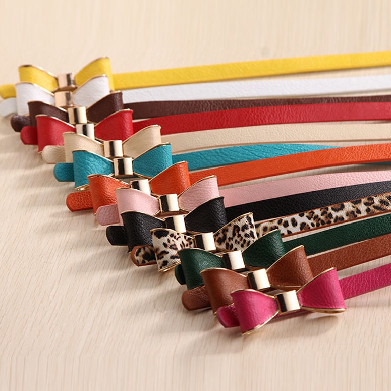Women's Belt Bow - Orange