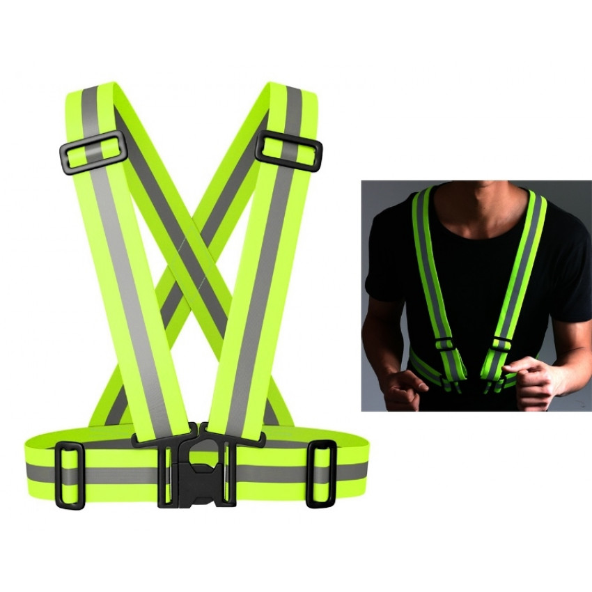 Reflective Vest - Green / Gray