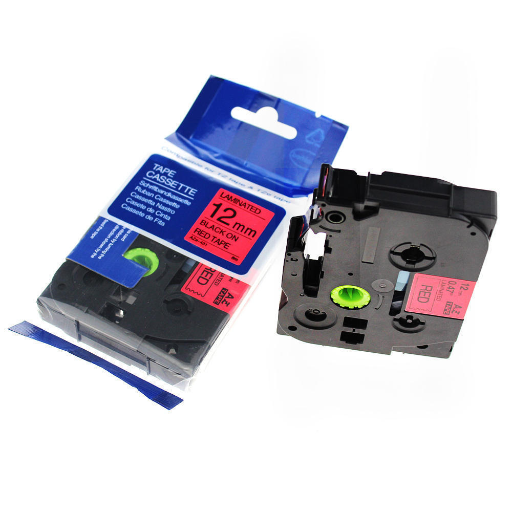 Compatible Brother TZe - 521 / TZ-521 - 9mm x 8m - Black Print / Blue Background