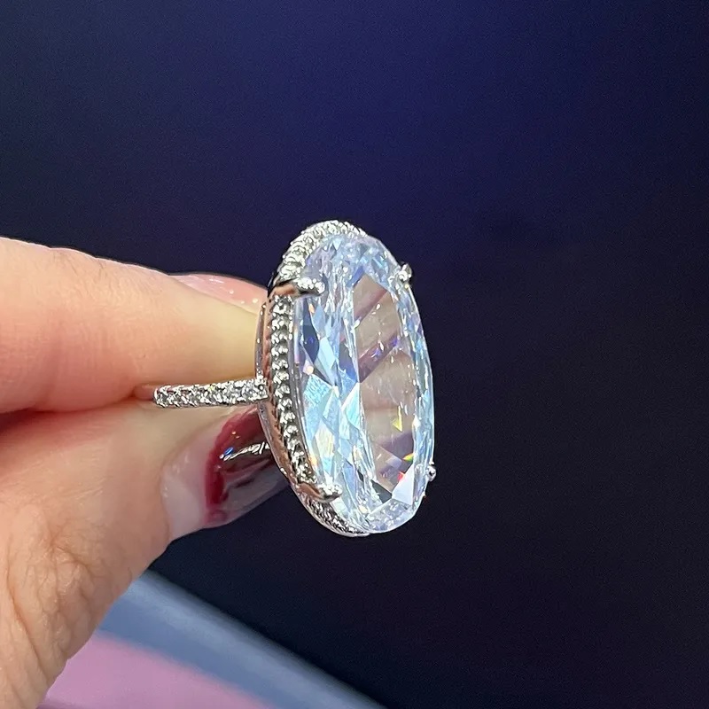 CA-34526 Ring - Silver / Light Purple / 59mm