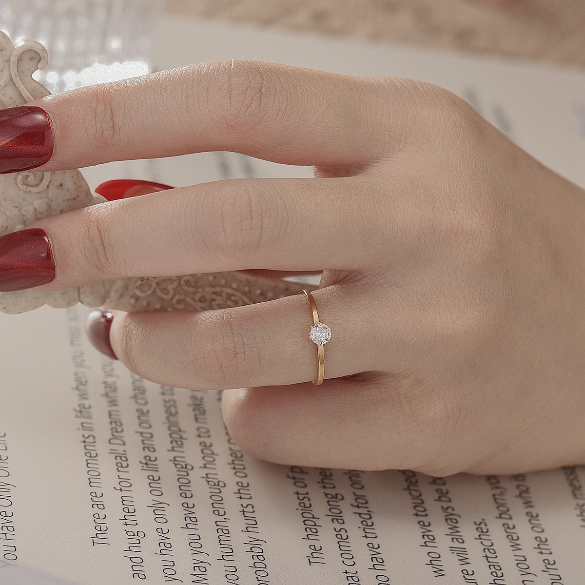 LE-17265 Ring - Gold/Pink