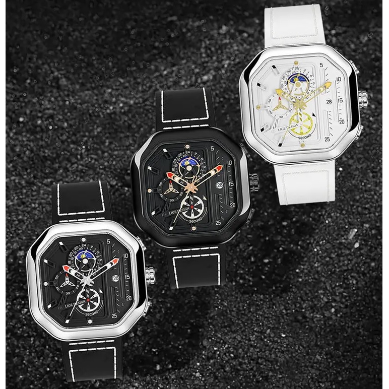 LIGE FR-29511 Watch - Black