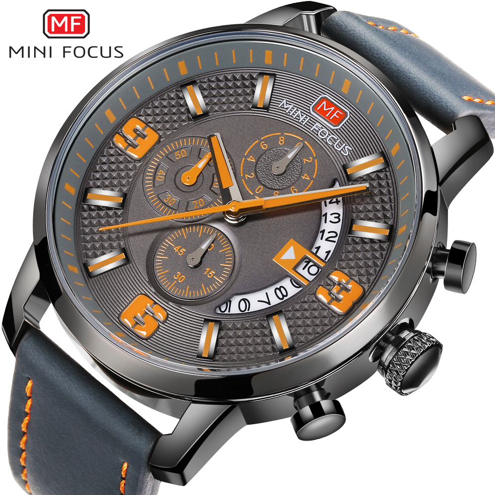 Mini Focus LE-23863 Watch - Gray / Orange