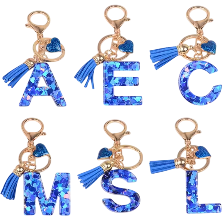 Alphabet Keychain - O / Dark Blue