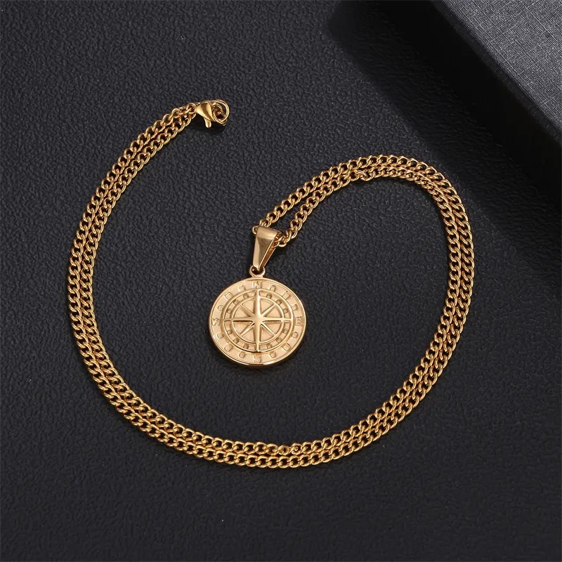 Compass Necklace - Silver