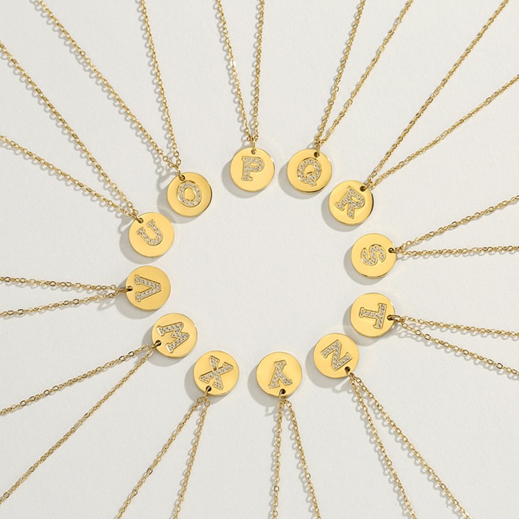 Alphabet Necklace - A/Gold
