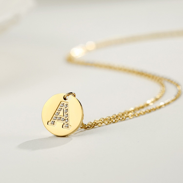 Alphabet Necklace - A/Gold