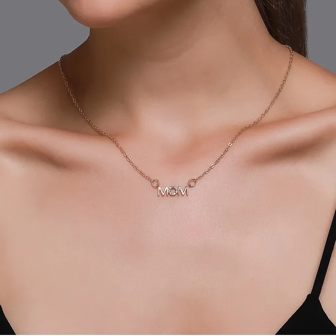 Mom Necklace - Silver
