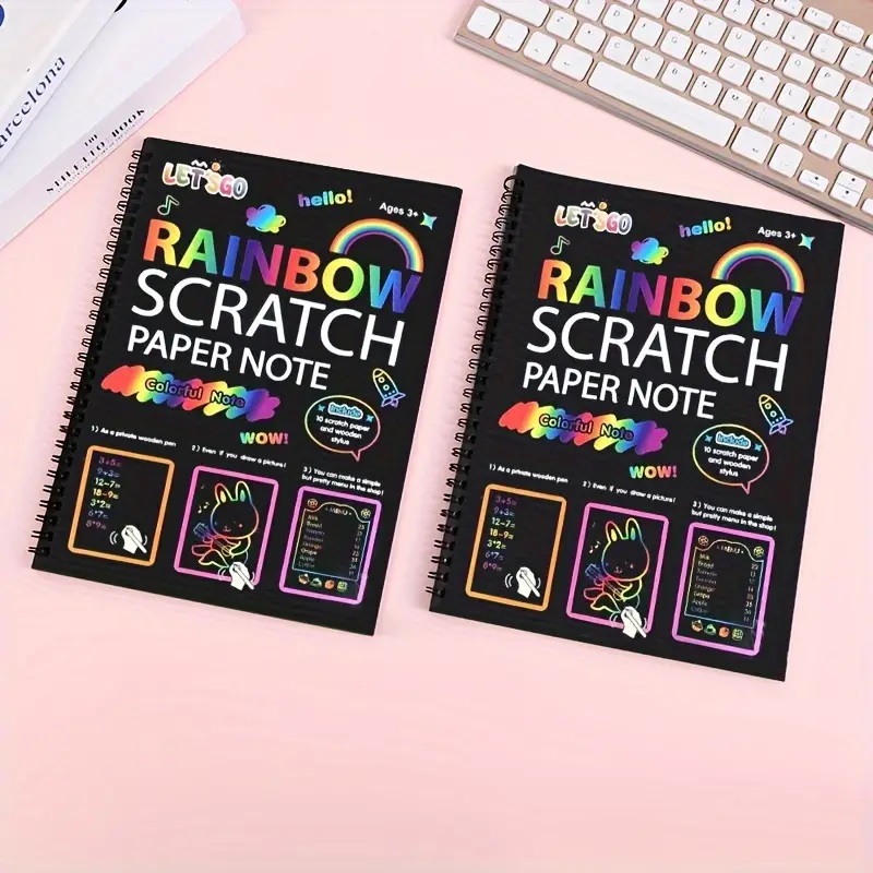 Scratch-off notebook - Rainbow