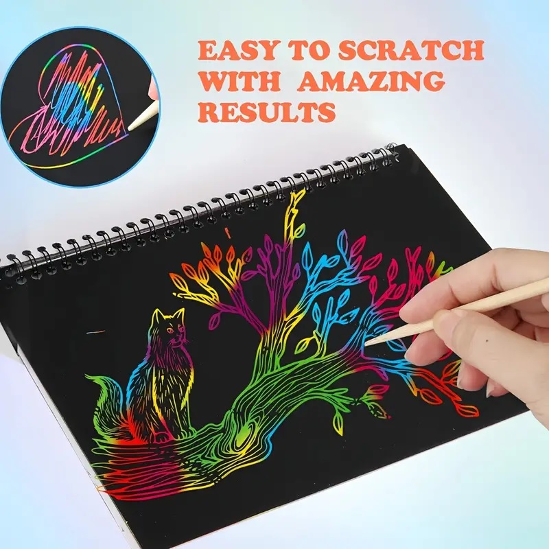 Scratch-off notebook - Rainbow