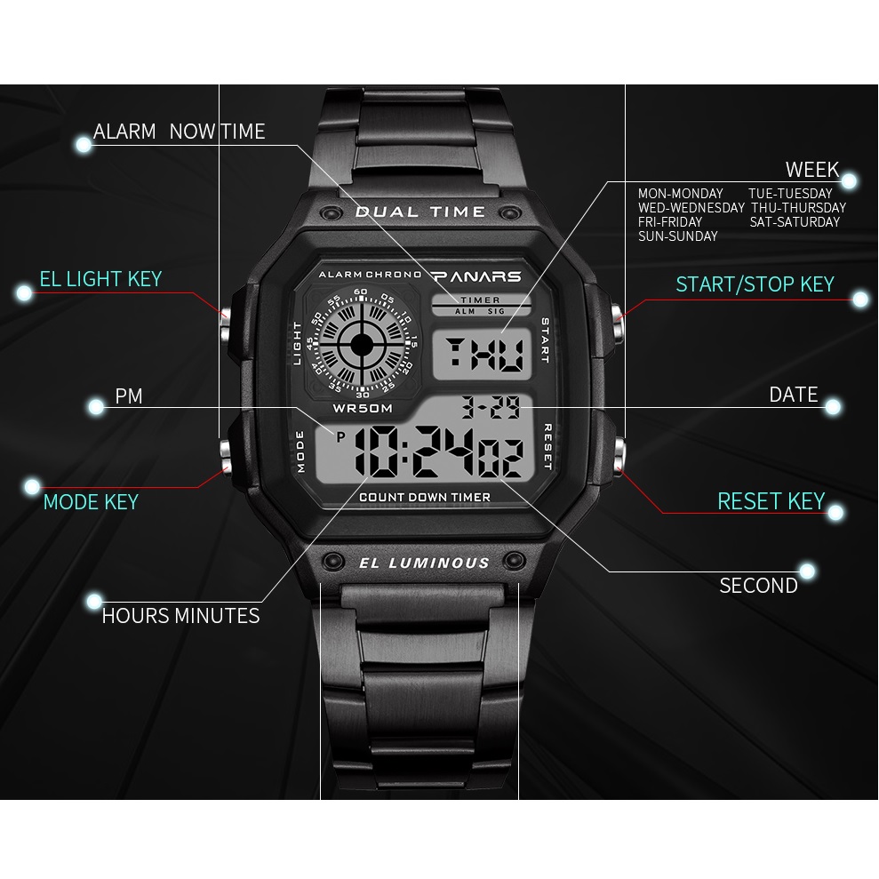 PANARS Watch - Gold/Pink