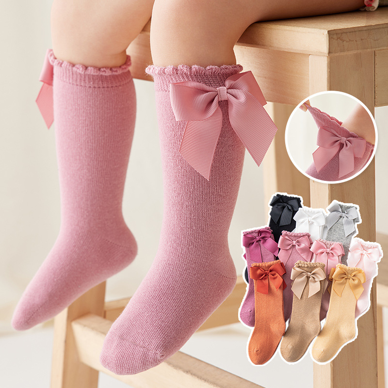 SW-22334 knee high socks - Light Orange/M