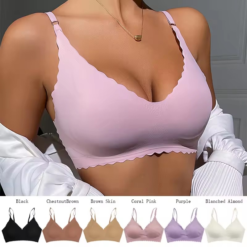 EL-30863 seamless bra - Pink/S