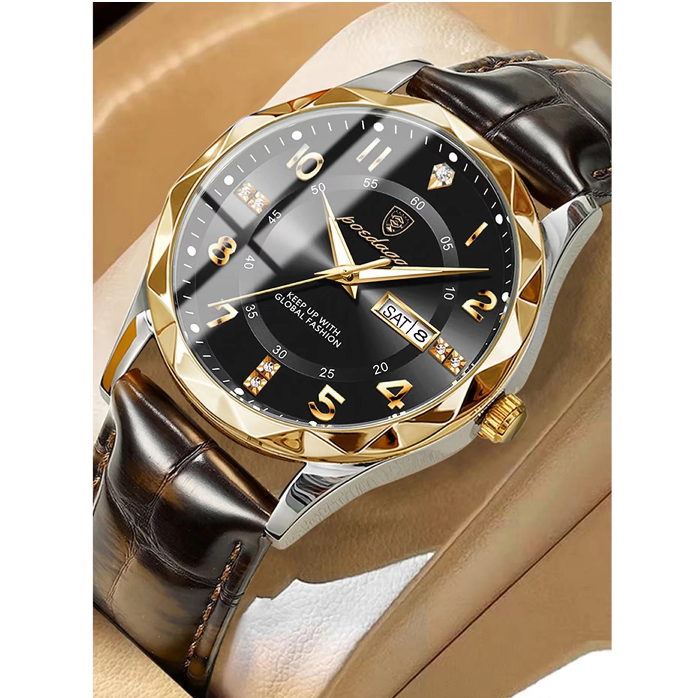 POEDAGAR EL-35020 Watch - Black / Blue
