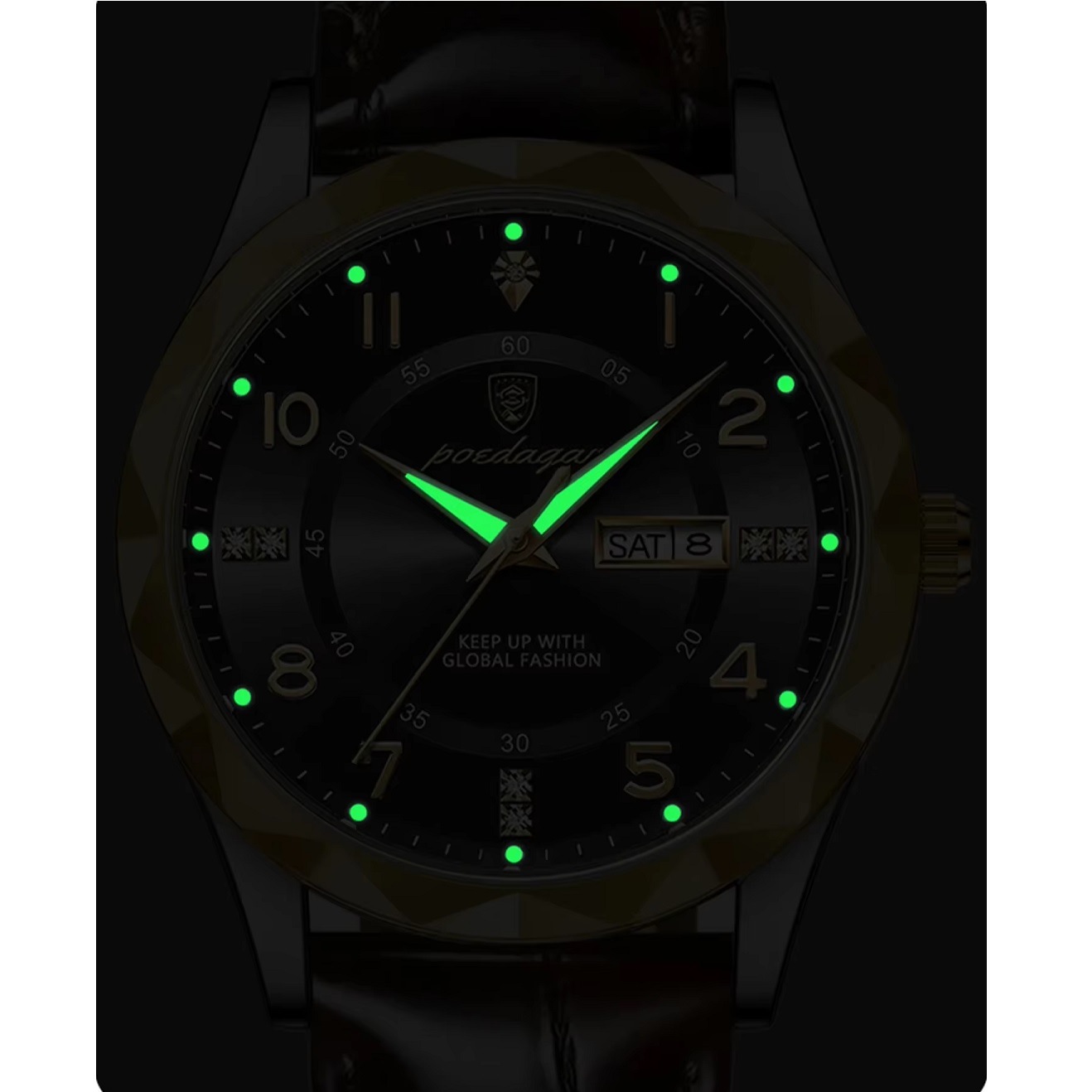 POEDAGAR EL-35020 Watch - Black / Blue