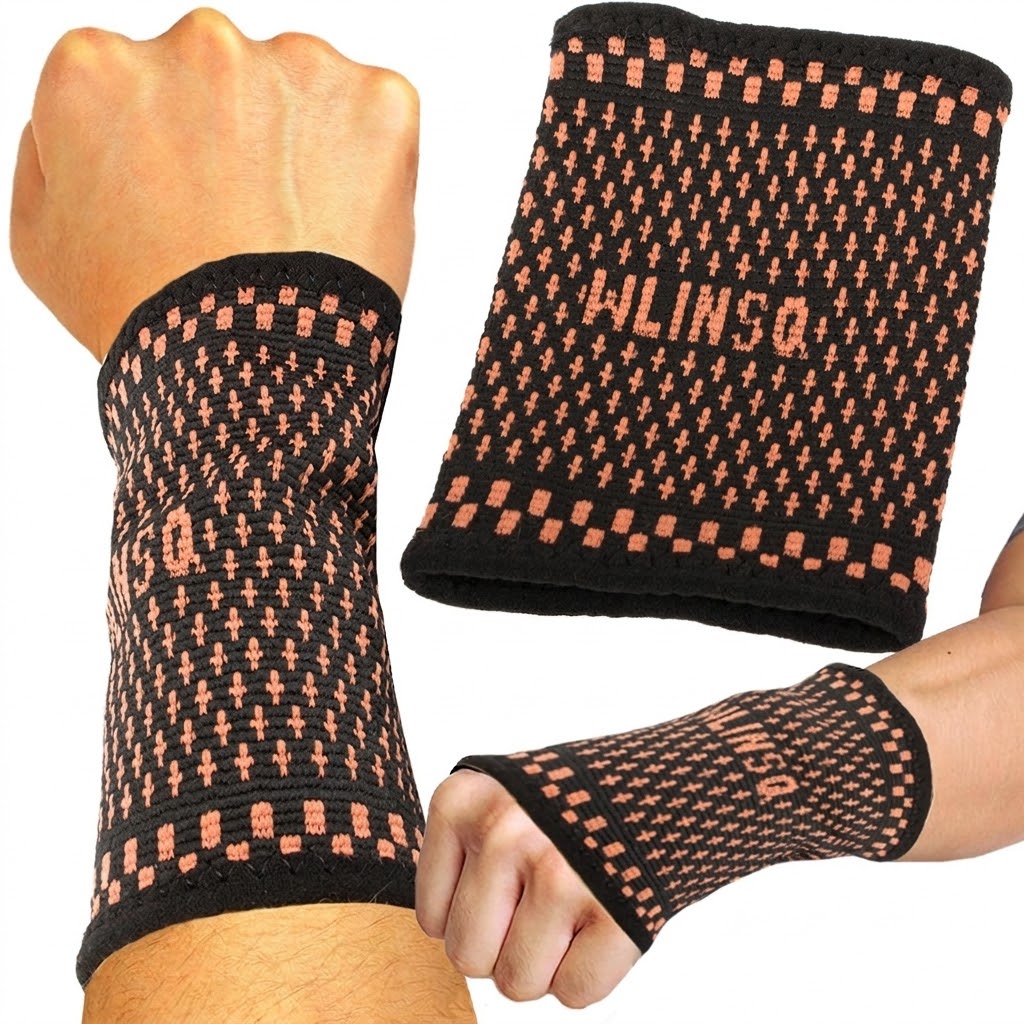Compression Wrist Bandage WA - 40435 - Black / Red
