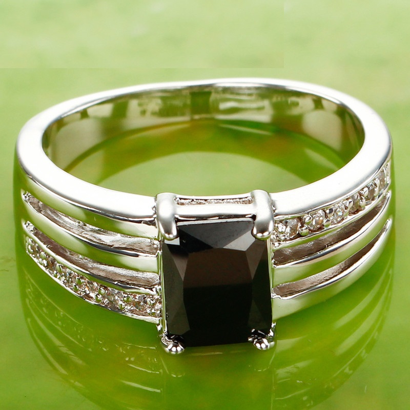 Ring VI-1817 - Silver/ Black/ 54mm