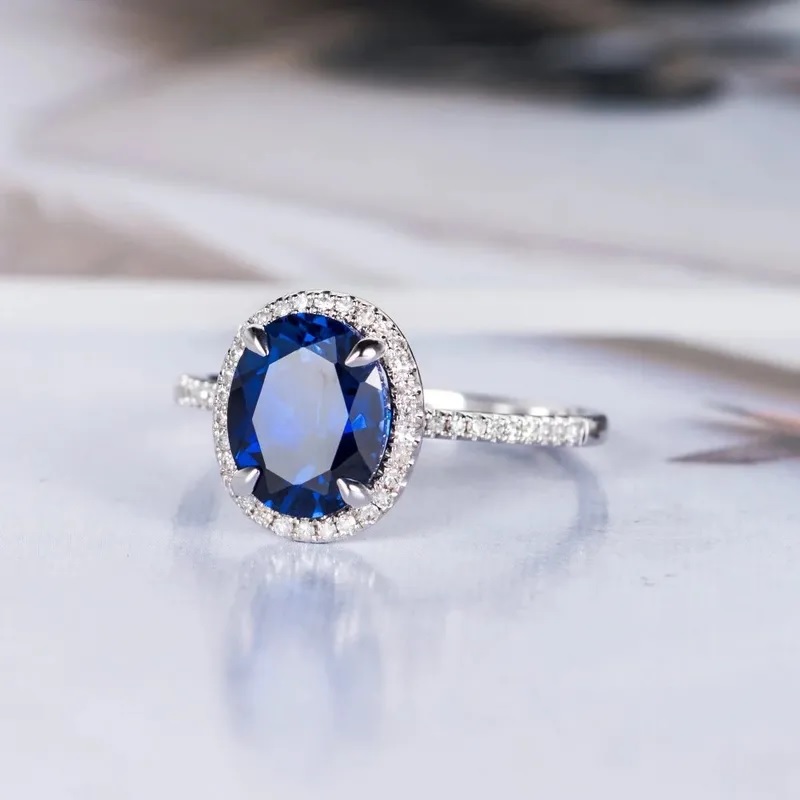 RO-35618 Blue Ring - Silver / Blue / 55mm