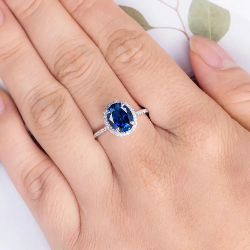 RO-35618 Blue Ring - Silver / Blue / 55mm