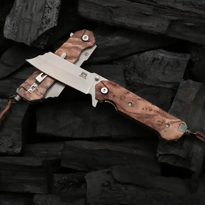 Hunting Folding Knife HARAHU SA-29034 - Brown