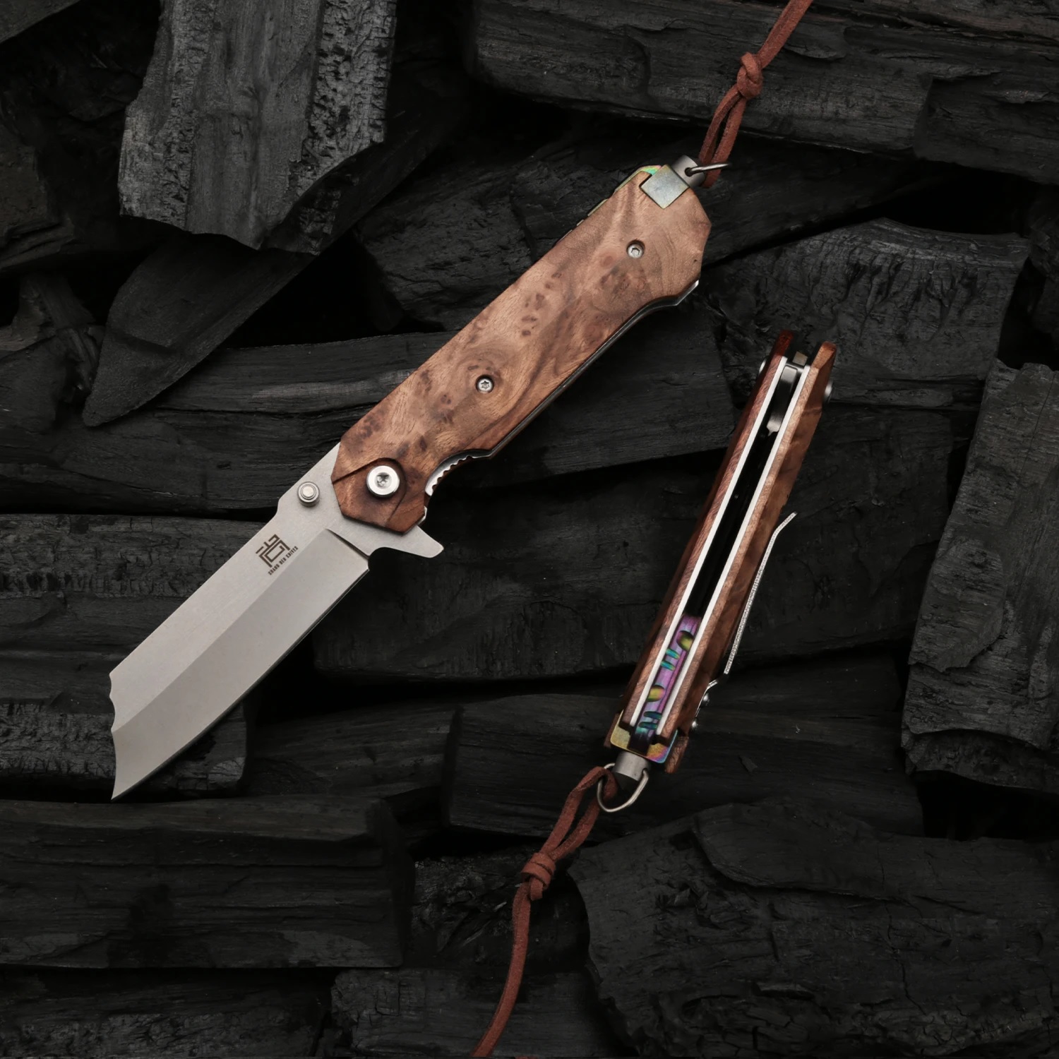 Hunting Folding Knife HARAHU SA-29034 - Brown