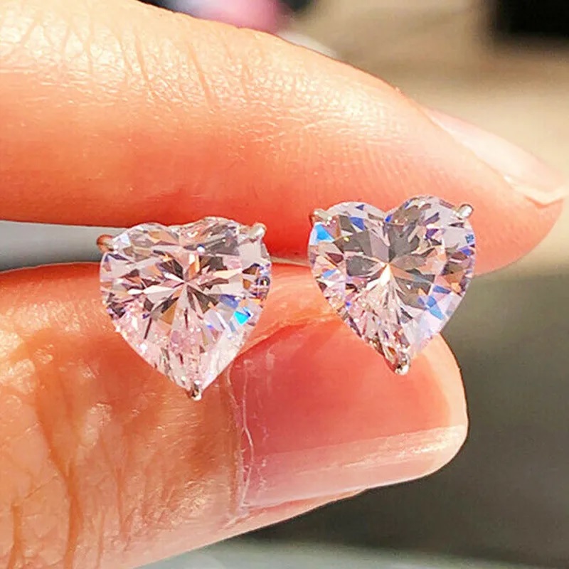 Small Hearts Earrings - Yellow