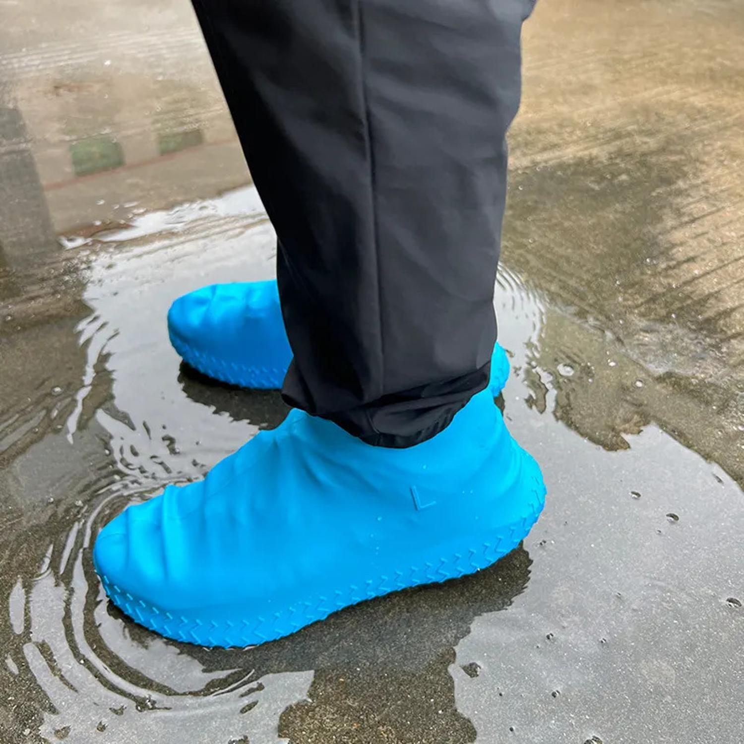 Waterproof shoe covers – White / L