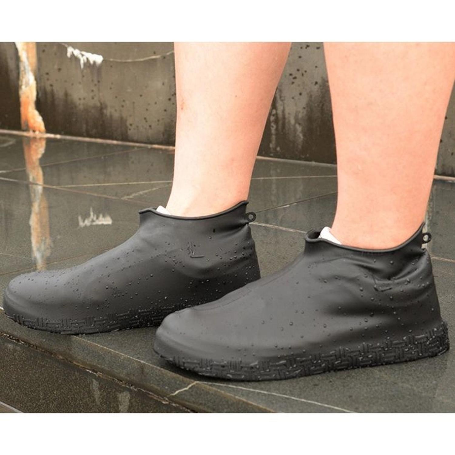 Waterproof shoe covers – White / L