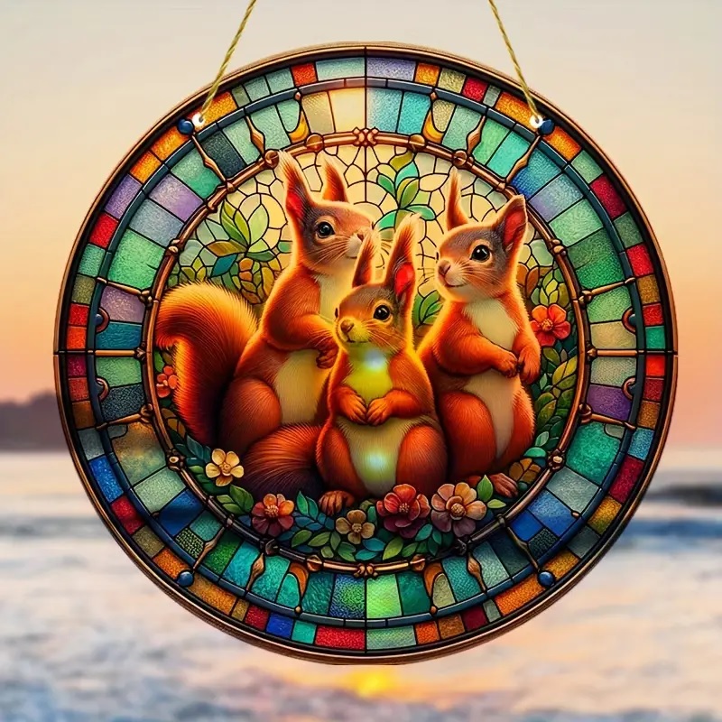Sun catcher - Squirrels/Type1/XL