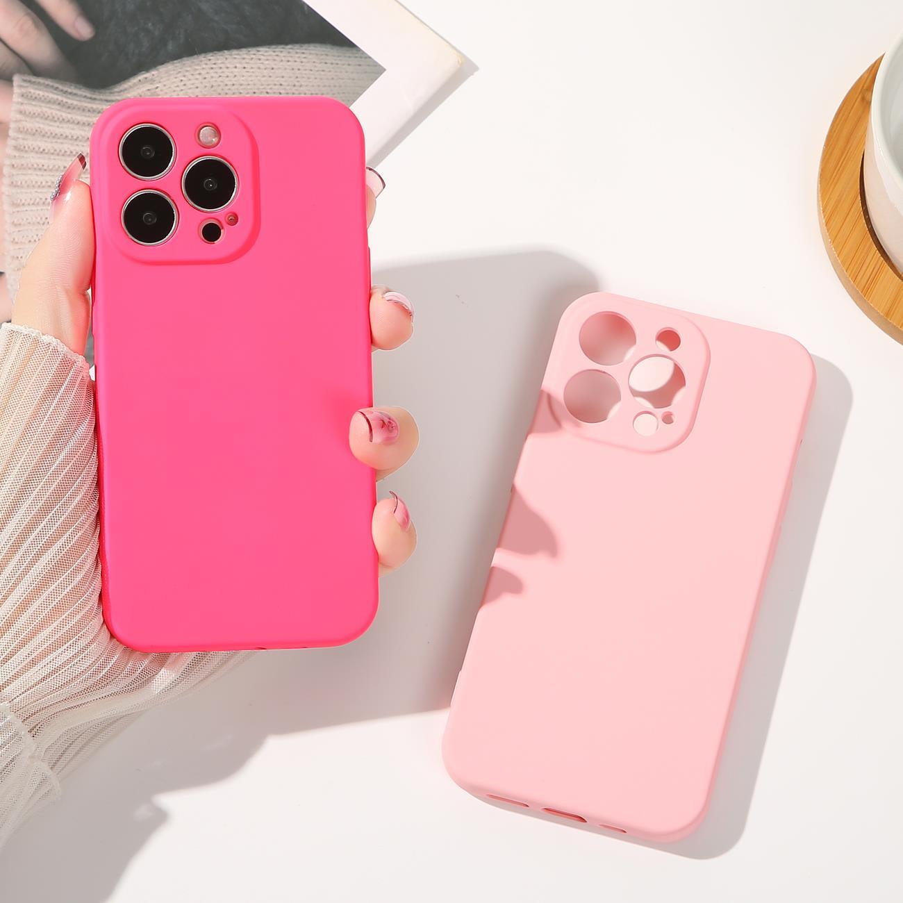 Silicone case for Samsung Galaxy A22 5G - Pink
