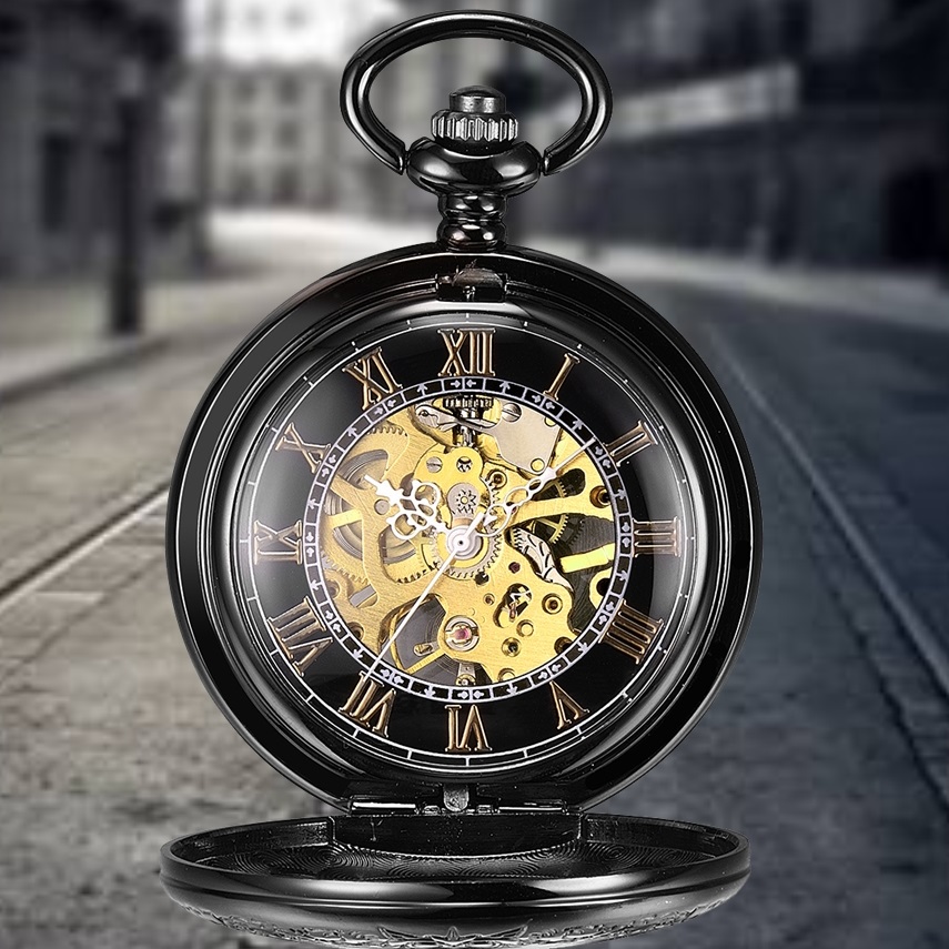 Pocket Watch LU-5133 - Black