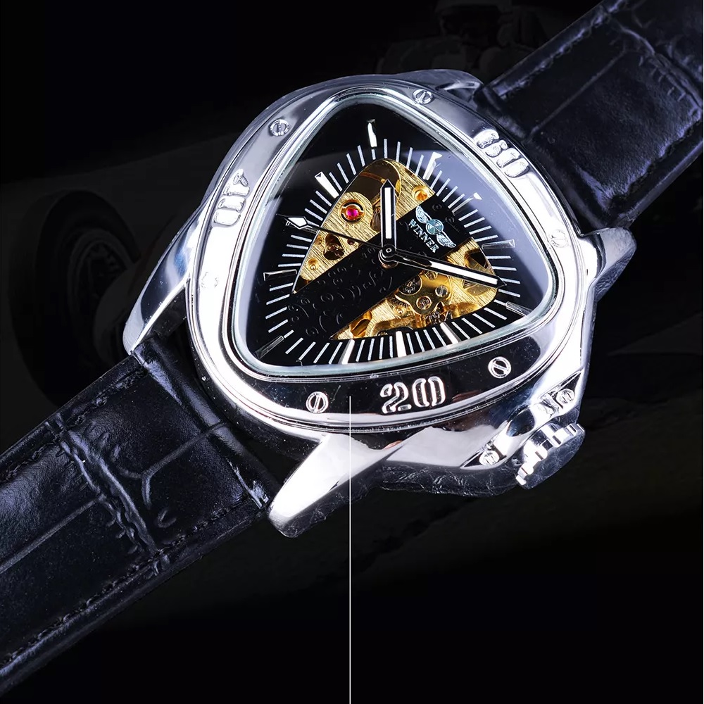 Winner OT-14447 Watch - Black/Silver/Gold