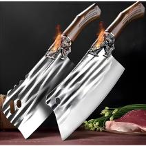 2x DO-33002 Kitchen cleaver - Brown